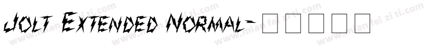 Jolt Extended Normal字体转换